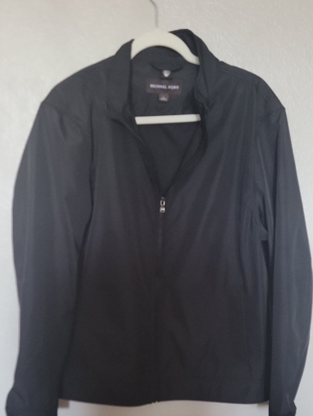 Michael Kors Black Lightweight Zip Jacket